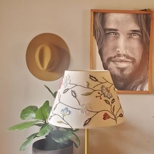 Embroidered Ikea Lamp Shade. Lamp Shade only.